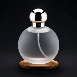 Amber perfume bottle warm unisex fragrance