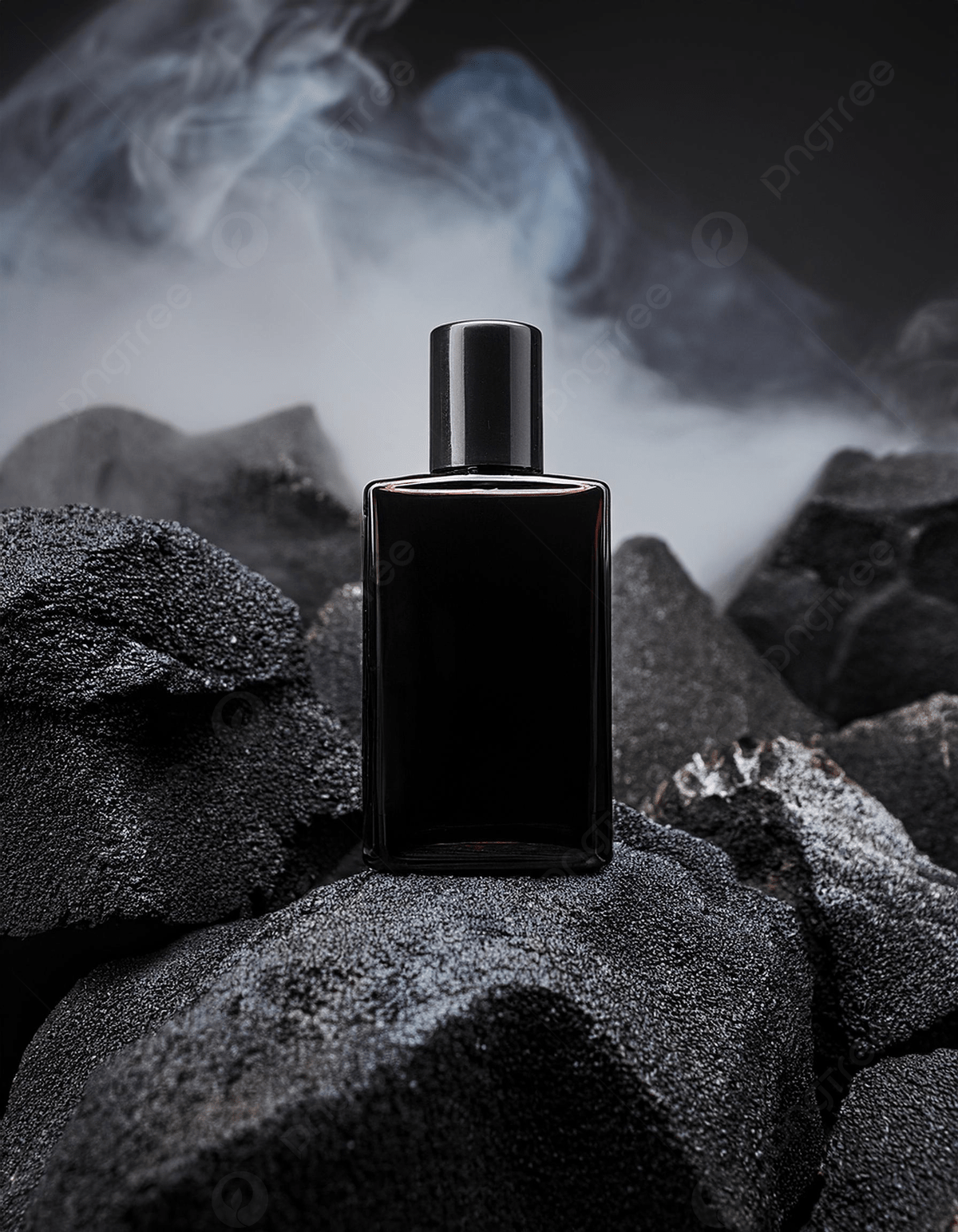 Adamea black perfume bottle representing the art of fragrance
